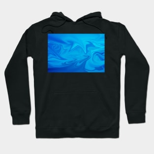 blue liquid color wave Hoodie